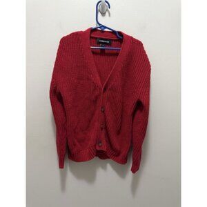 Nordstrom Girls' Red Button-Front Knit Cardigan Sweater – Size 6